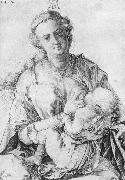 Albrecht Durer The Virgin Nursing the Child painting
